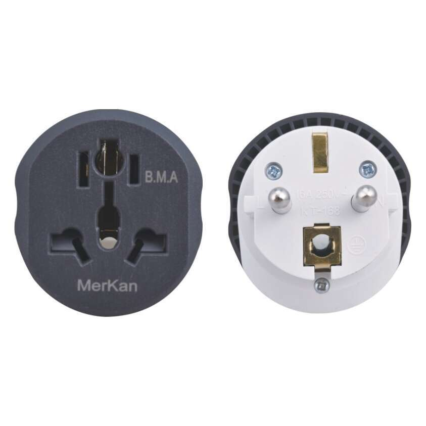 16A Universal EU Travel Adapter KT-168 - Ekostra Electronics In Egypt اكوسترا الكترونيكس