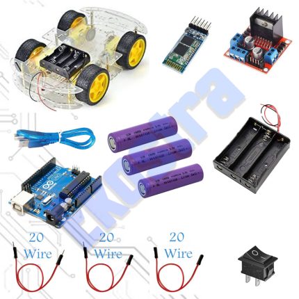 WD Car Chassis Kit with Bluetooth Control - Bundle Package - Ekostra Electronics In Egypt اكوسترا الكترونيكس