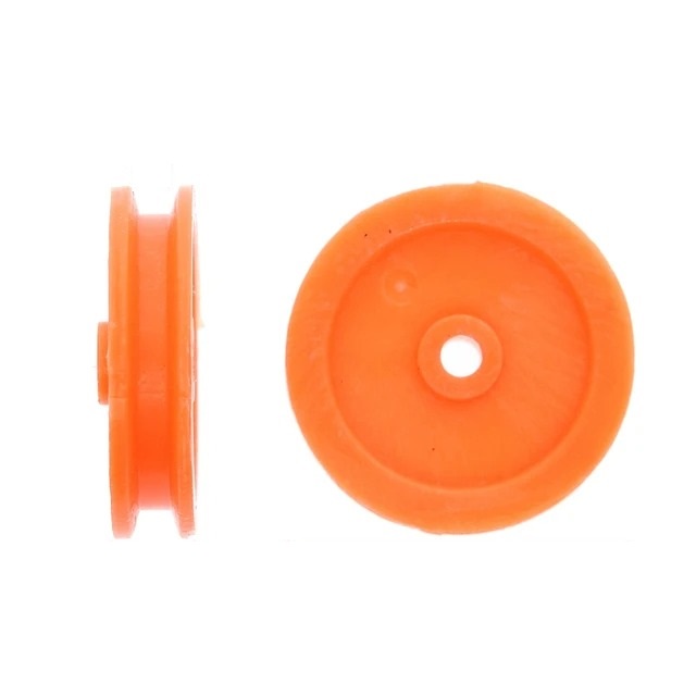 J347Y 2x17mm Yellow Plastic Micro Motor Pulley - Ekostra Electronics In Egypt اكوسترا الكترونيكس
