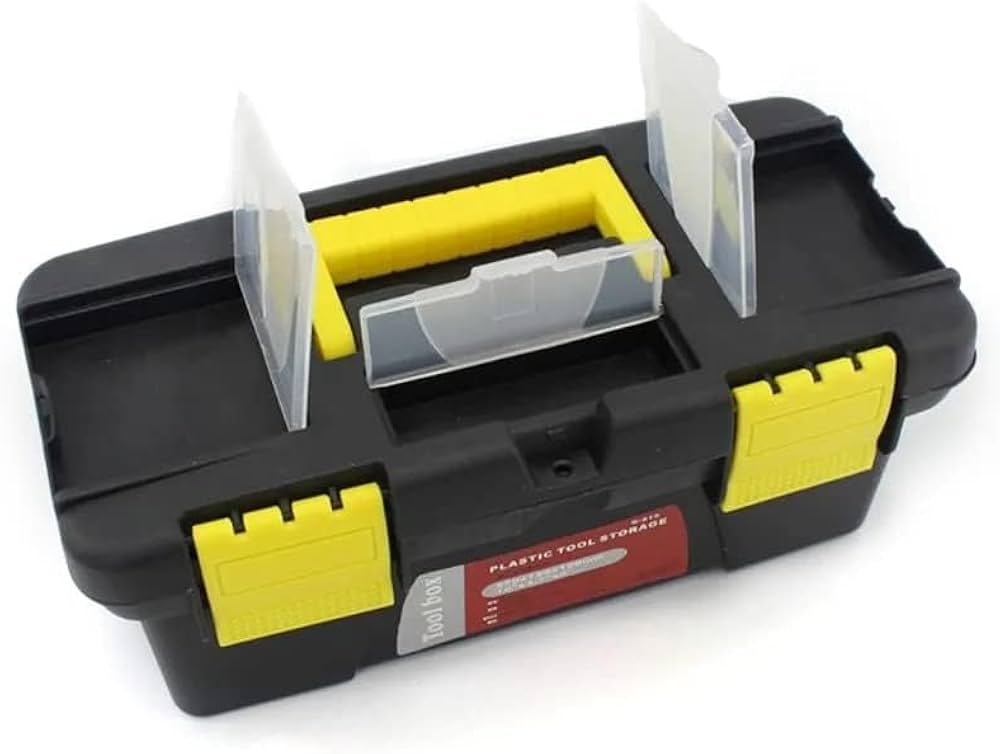 13 Inch Plastic Tool Box Removable Design Portable Suitcase Case Capacity Storage Box Organizer for Tools - Ekostra Electronics In Egypt اكوسترا الكترونيكس