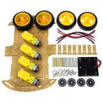 4WD Smart Robot Car Transparent Acrylic Chassis Kit - صورة 2 - Ekostra Electronics In Egypt اكوسترا الكترونيكس