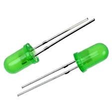 5mm Green DIP LED - Ekostra Electronics In Egypt اكوسترا الكترونيكس