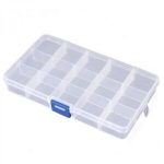 Clear Plastic Box (15 Grids) - Ekostra Electronics In Egypt اكوسترا الكترونيكس