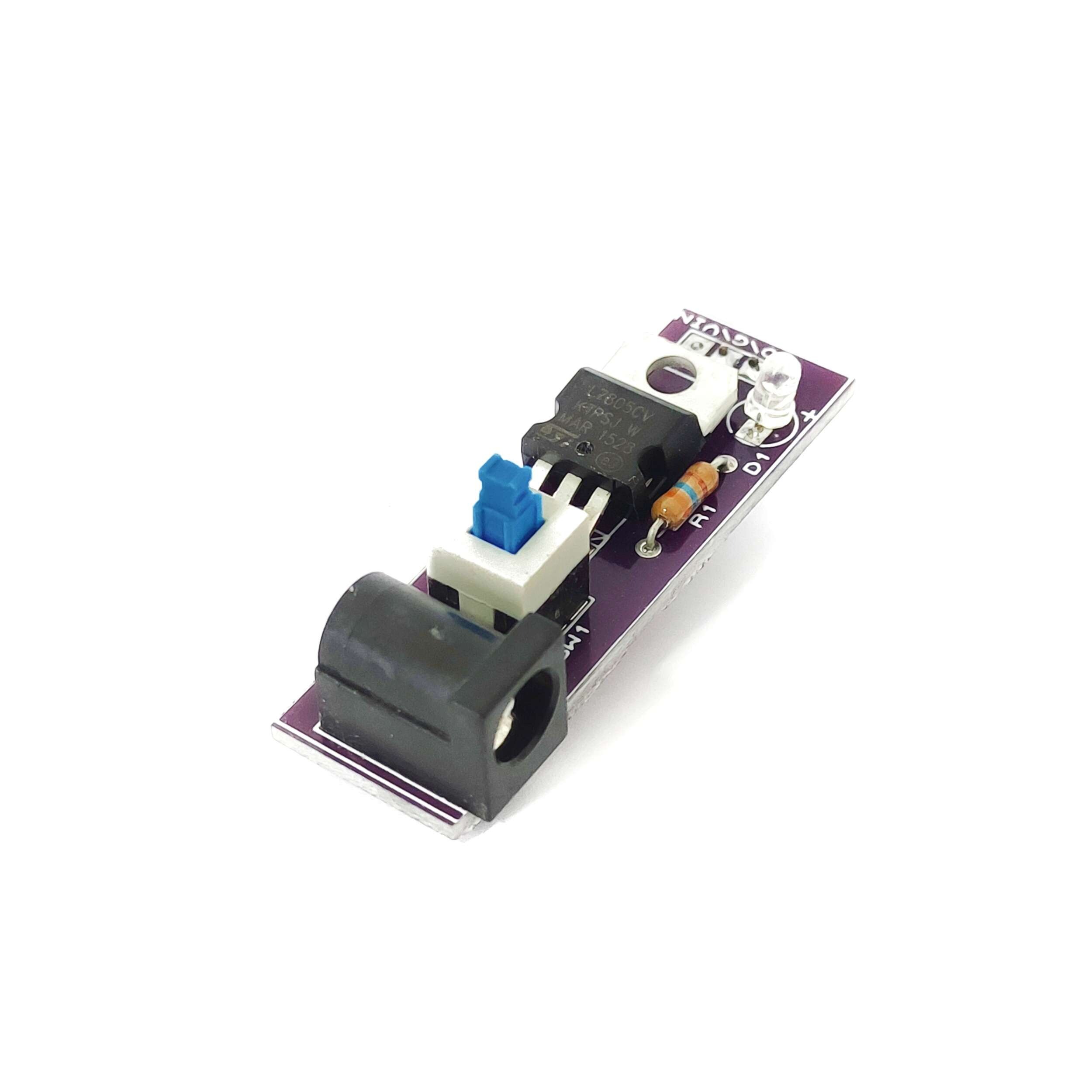 DC Input Module 5V with DC Jack and Switch for Breadboard - Ekostra Electronics In Egypt اكوسترا الكترونيكس