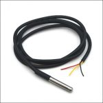 DS18B20 Water Proof Temperature Probe – Black (1m) - Ekostra Electronics In Egypt اكوسترا الكترونيكس