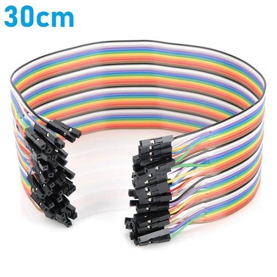 F/F – 30cm Female to Female 1 Jumper Wire - Ekostra Electronics In Egypt اكوسترا الكترونيكس