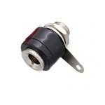 Female Banana Plug Short (4 mm) , Black Color - Ekostra Electronics In Egypt اكوسترا الكترونيكس