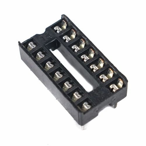 IC Socket 7+7 Narrow – Base 14 pin - Ekostra Electronics In Egypt اكوسترا الكترونيكس