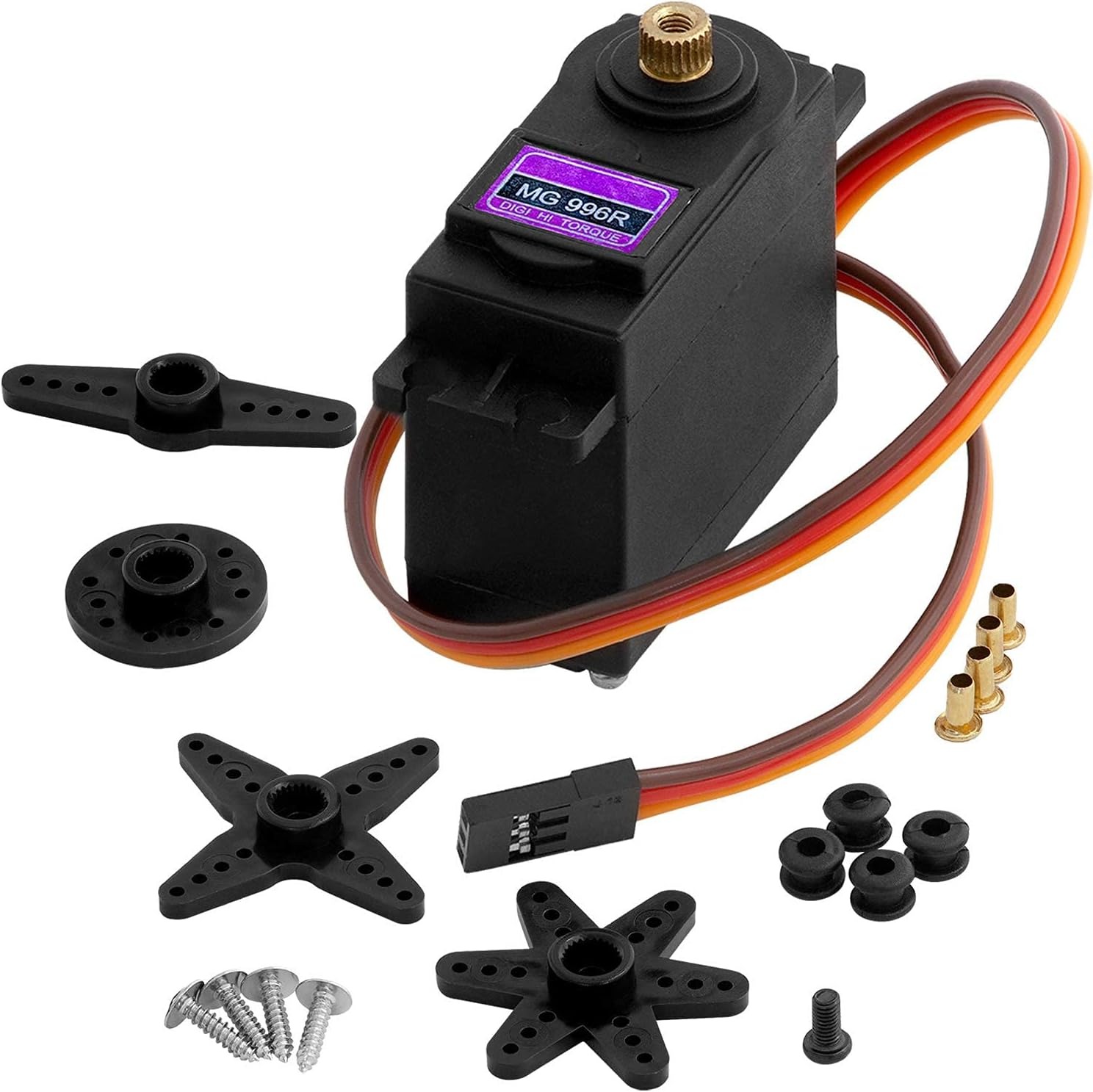 MG996R Metal Gear Servo Motor – 180° Rotation, 11 kg·cm High Torque - Ekostra Electronics In Egypt اكوسترا الكترونيكس