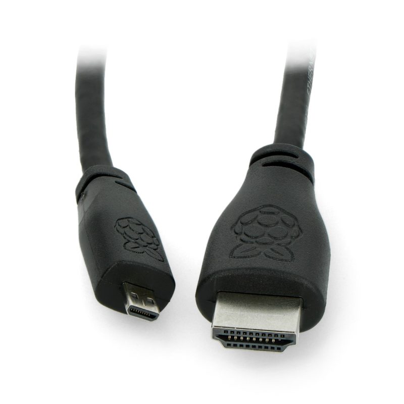 Micro HDMI Male to HDMI Male Cable For Raspberry Pi 4B 2m - Ekostra Electronics In Egypt اكوسترا الكترونيكس