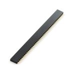 Pin Headers Female 2.54mm : 40-Pin, Straight, Black, 11mm - Ekostra Electronics In Egypt اكوسترا الكترونيكس