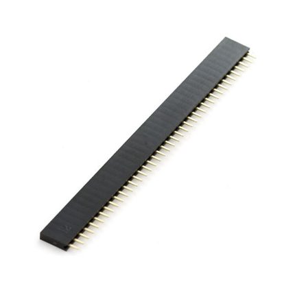 Pin Headers Female 2.54mm : 40-Pin, Straight, Black, 11mm - Ekostra Electronics In Egypt اكوسترا الكترونيكس