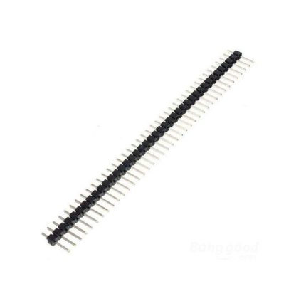 Pin Headers Male 2.54mm : 40-Pin, Straight, Black, 11mm - Ekostra Electronics In Egypt اكوسترا الكترونيكس