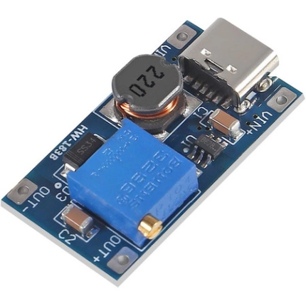 MT3608 DC-DC Adjustable Step-Up (Boost) Converter with USB Type-C (2A, 28V) - Ekostra Electronics In Egypt اكوسترا الكترونيكس