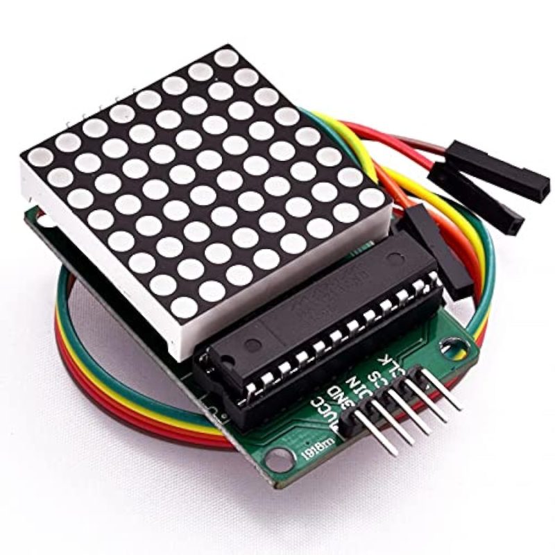 MAX7219 8×8 Dot Matrix LED Display Module - Ekostra Electronics In Egypt اكوسترا الكترونيكس