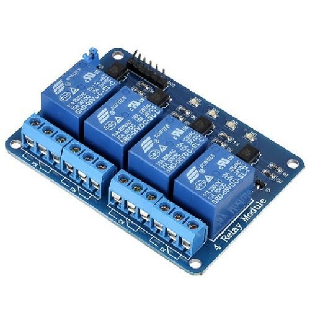 5V 4 Channel Relay Module - Ekostra Electronics In Egypt اكوسترا الكترونيكس