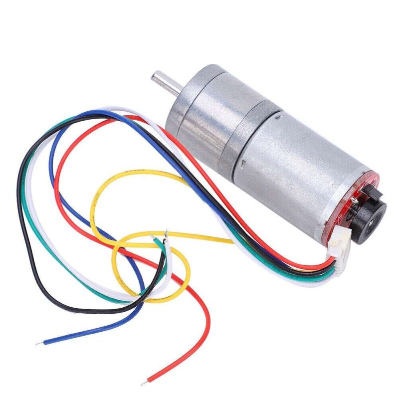 Dc Gear Motor With Magnetic Linear Encoder jGA25-370 (170RPM-6V) - Ekostra Electronics In Egypt اكوسترا الكترونيكس