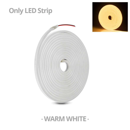 Neon Flexible LED Strip Light – 5 Meter, Warm White, 12V DC – Waterproof Silicone