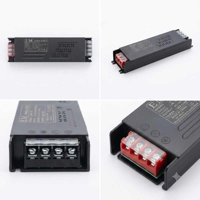LED driver module shown from multiple angles