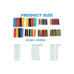 Heat Shrink Tubing (HST) Insulation Assorted kit : 45mm length – 164pcs - صورة 2 - Ekostra Electronics In Egypt اكوسترا الكترونيكس