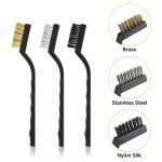 3-Piece Mini Wire Brush Set with Brass, Steel & Nylon Brushes - صورة 7 - Ekostra Electronics In Egypt اكوسترا الكترونيكس