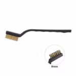 3-Piece Mini Wire Brush Set with Brass, Steel & Nylon Brushes - صورة 3 - Ekostra Electronics In Egypt اكوسترا الكترونيكس