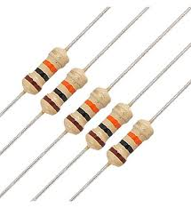 3.3k ohm 1/4 Watt (4pcs) - Ekostra Electronics In Egypt اكوسترا الكترونيكس