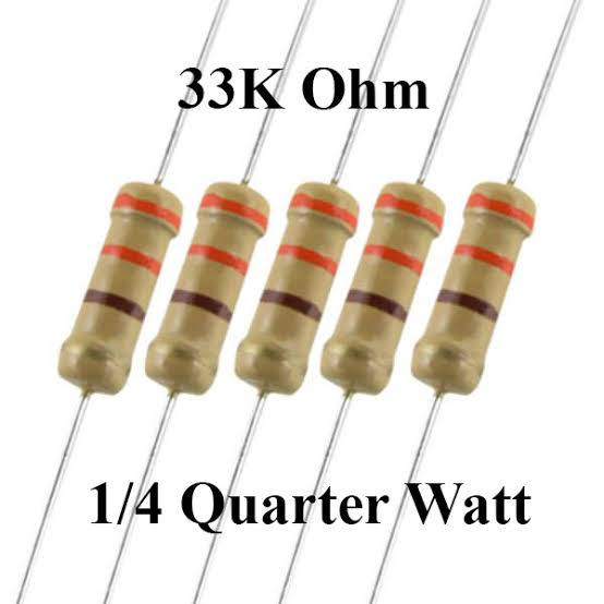 33k ohm 1/4 Watt (4pcs) - Ekostra Electronics In Egypt اكوسترا الكترونيكس