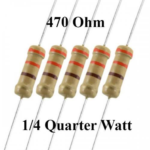 470 ohm 1/4 Watt (4pcs) - Ekostra Electronics In Egypt اكوسترا الكترونيكس