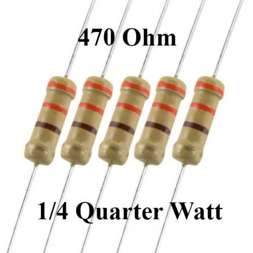 470 ohm 1/4 Watt (4pcs) - Ekostra Electronics In Egypt اكوسترا الكترونيكس