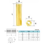 Copper PCB Spacer 6mm F/F - Ekostra Electronics In Egypt اكوسترا الكترونيكس