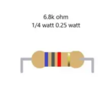 6.8k ohm 1/4 Watt - صورة 2 - Ekostra Electronics In Egypt اكوسترا الكترونيكس