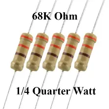 68k ohm 1/4 Watt (4pcs) - Ekostra Electronics In Egypt اكوسترا الكترونيكس