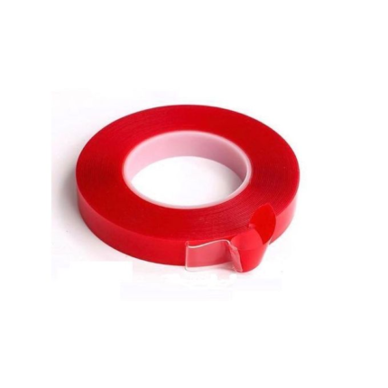 Transparent Double Face Tape 15mm (Red Cover) - Ekostra Electronics In Egypt اكوسترا الكترونيكس